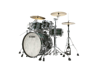TAMA STAR Bubinga Shell Kit 4 pcs - Dark Green Cordia/Chrome HW