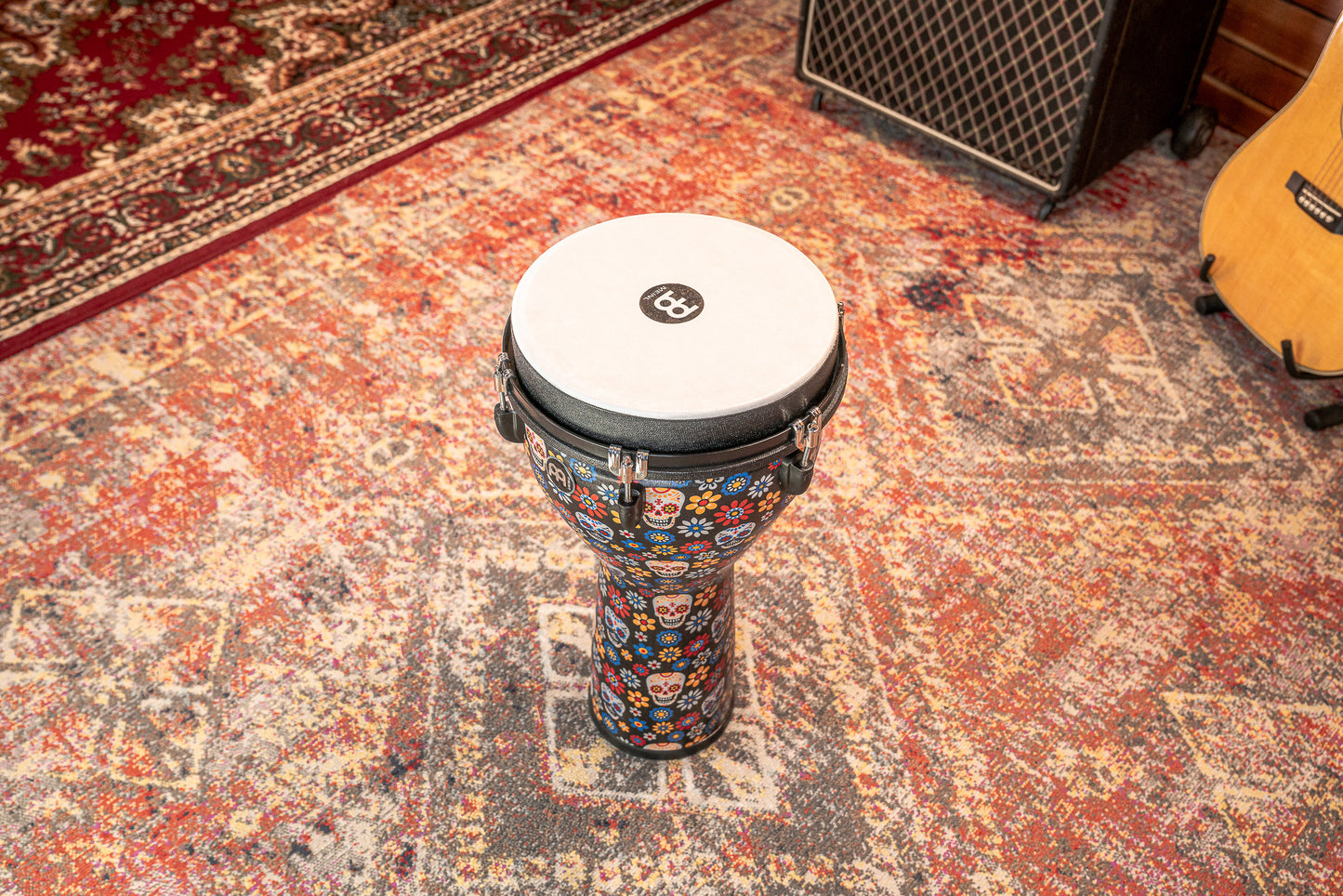 MEINL Percussion Jumbo Djembe 12" - Day Of The Dead