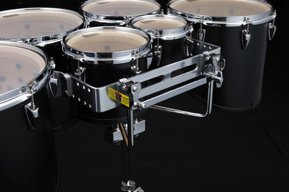 TAMA Fieldstar Rudiment Marching Tenor Drum large sextet (Corps-Depth) 6" / 8" / 10" / 12" / 13" / 14" - Molten Dark Raspberry Fade/Chrome HW