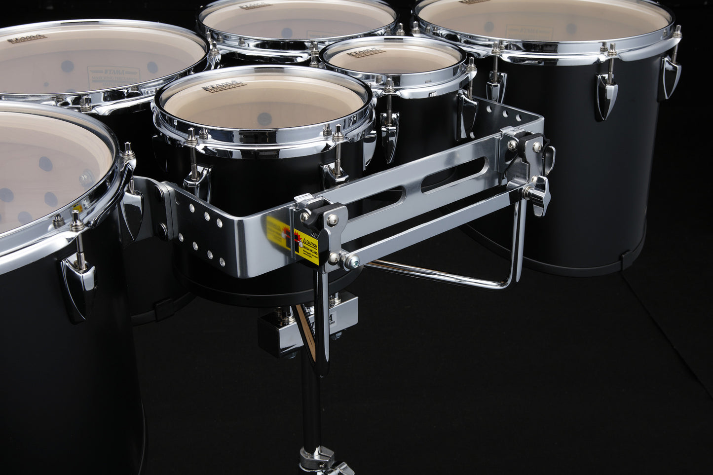 TAMA Fieldstar Rudiment Marching Tenor Drum large sextet 6" / 8" / 10" / 12" / 13" / 14" - Molten Dark Raspberry Fade/Chrome HW