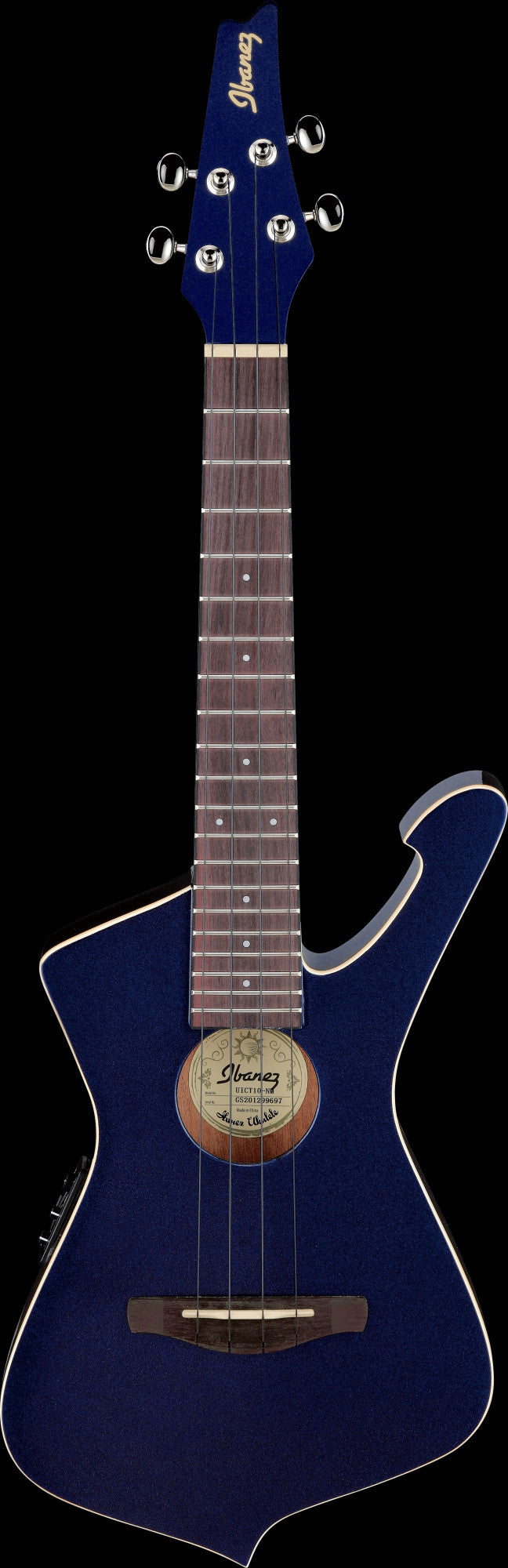 IBANEZ Iceman Tenor Ukulele 4-String - Midnight Metallic + Gigbag