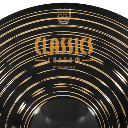 MEINL Cymbals Classics Custom Dark Thin Crash - 18"