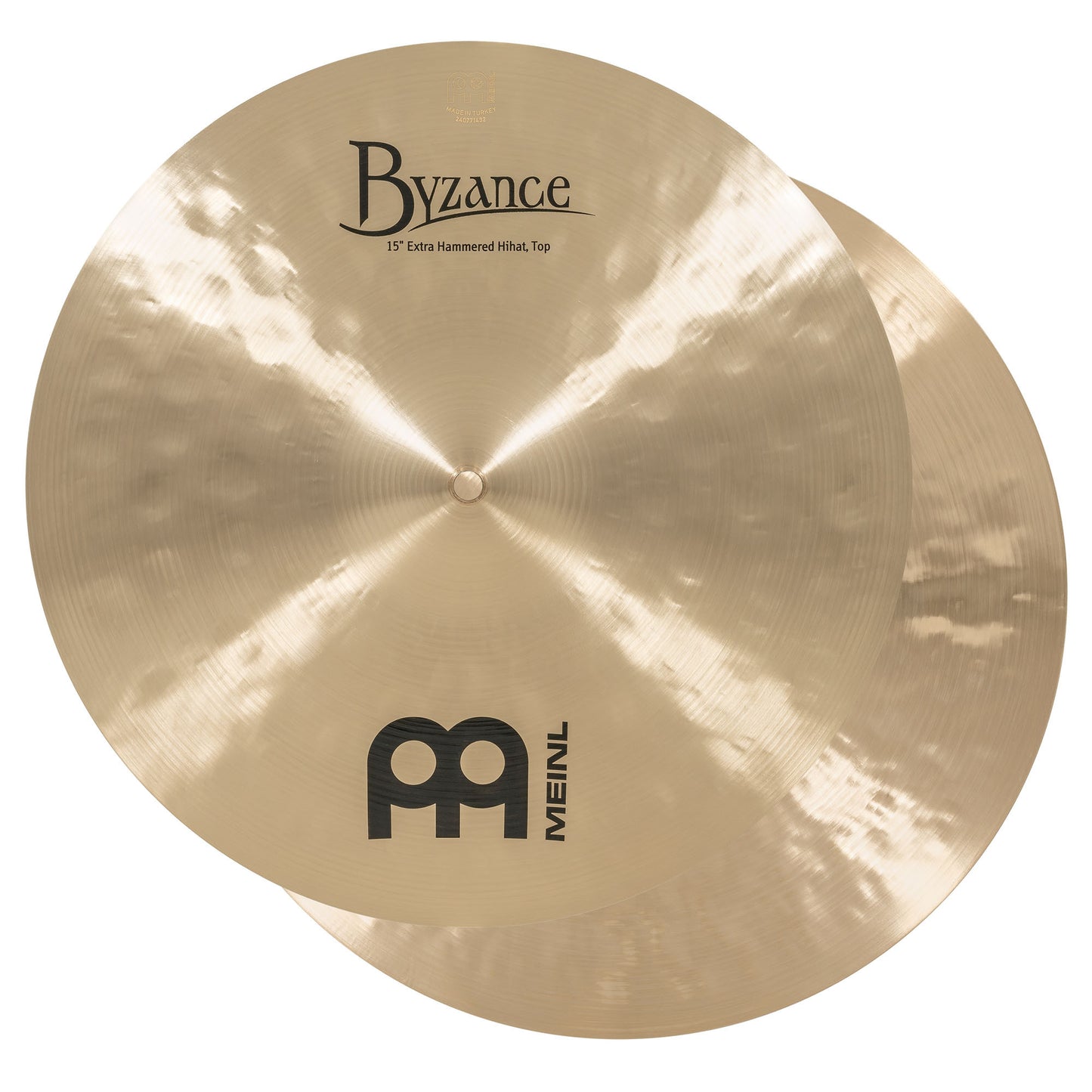 MEINL Cymbals Byzance Traditional Extra Hammered Hihat - 15"