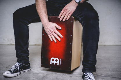 MEINL Percussion Snarecraft Series Snare Cajon 100 Special Edition - Red Burst