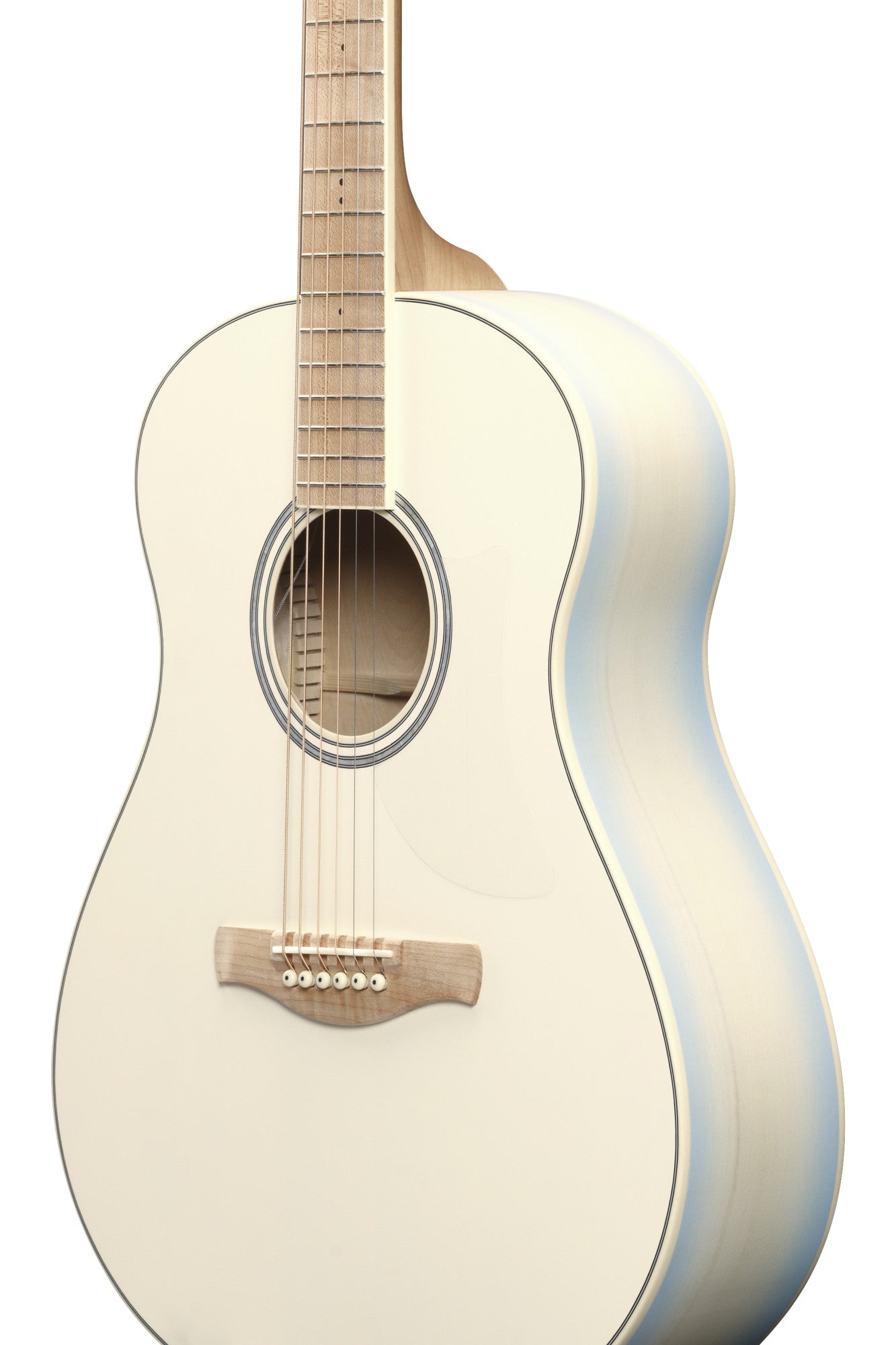 IBANEZ Advanced Acoustic AAM Acoustic Guitar 6-String - Transparent Antique White Ice Blue Open Pore