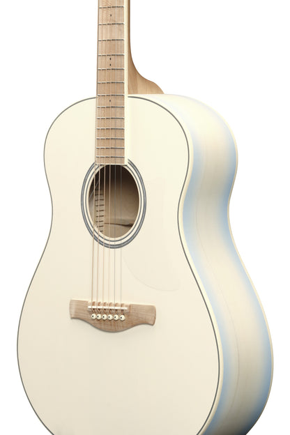 IBANEZ Advanced Acoustic AAM Acoustic Guitar 6-String - Transparent Antique White Ice Blue Open Pore