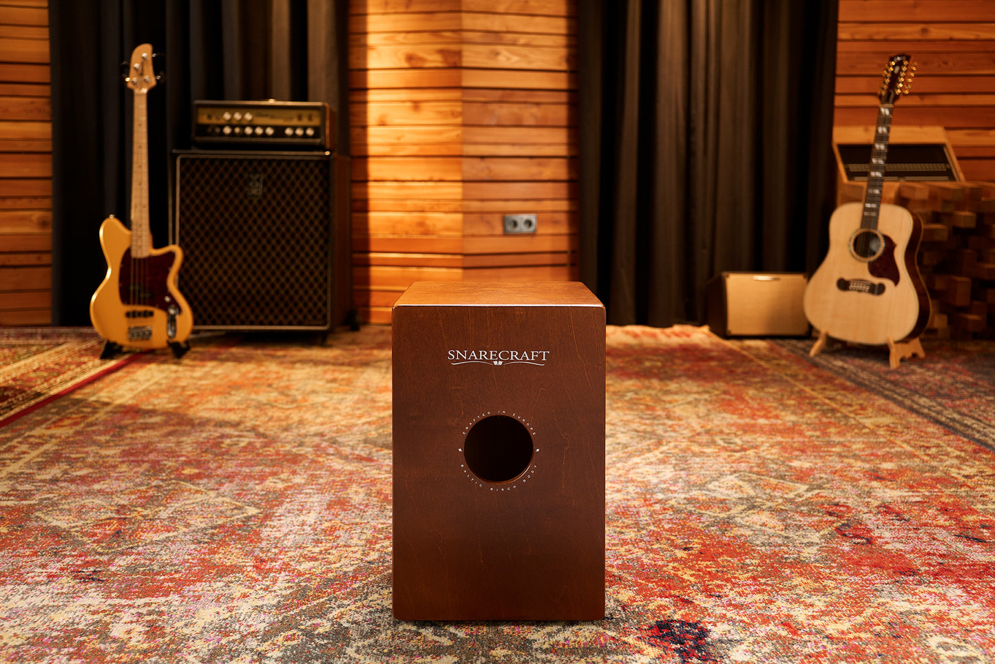 MEINL Percussion Snarecraft Series Snare Cajon 80 - Baltic Birch/Almond Birch