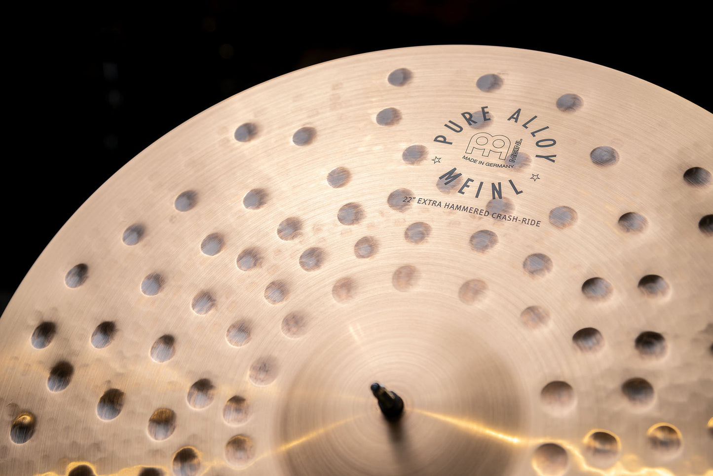 MEINL Cymbals Pure Alloy Extra Hammered Crash-Ride - 22"