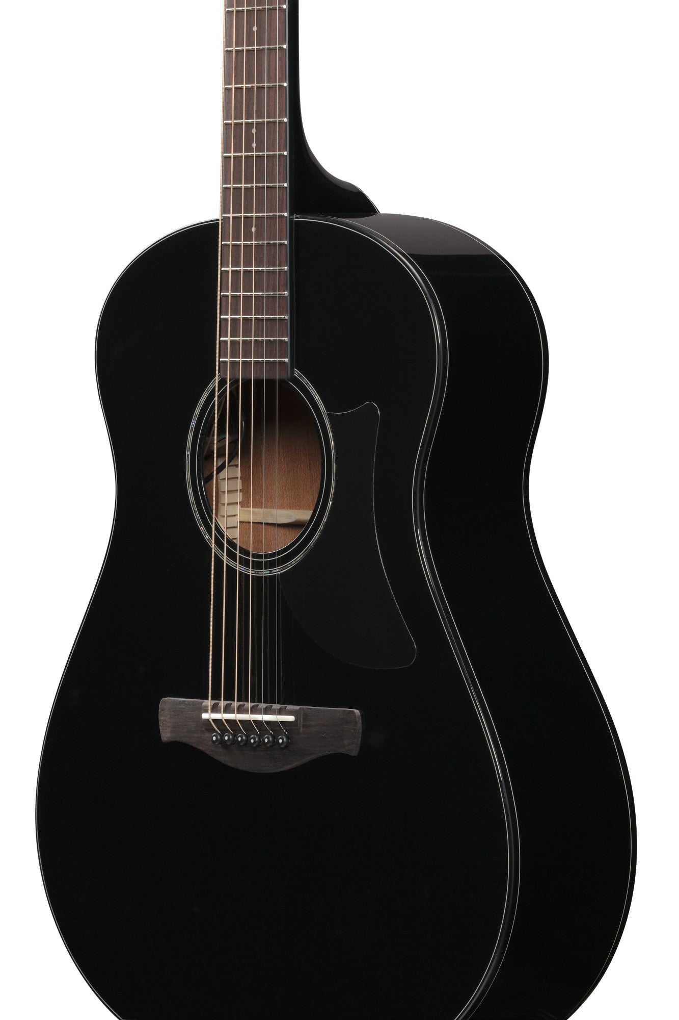IBANEZ Advanced Acoustic AAM Acoustic Guitar 6-String - Black High Gloss