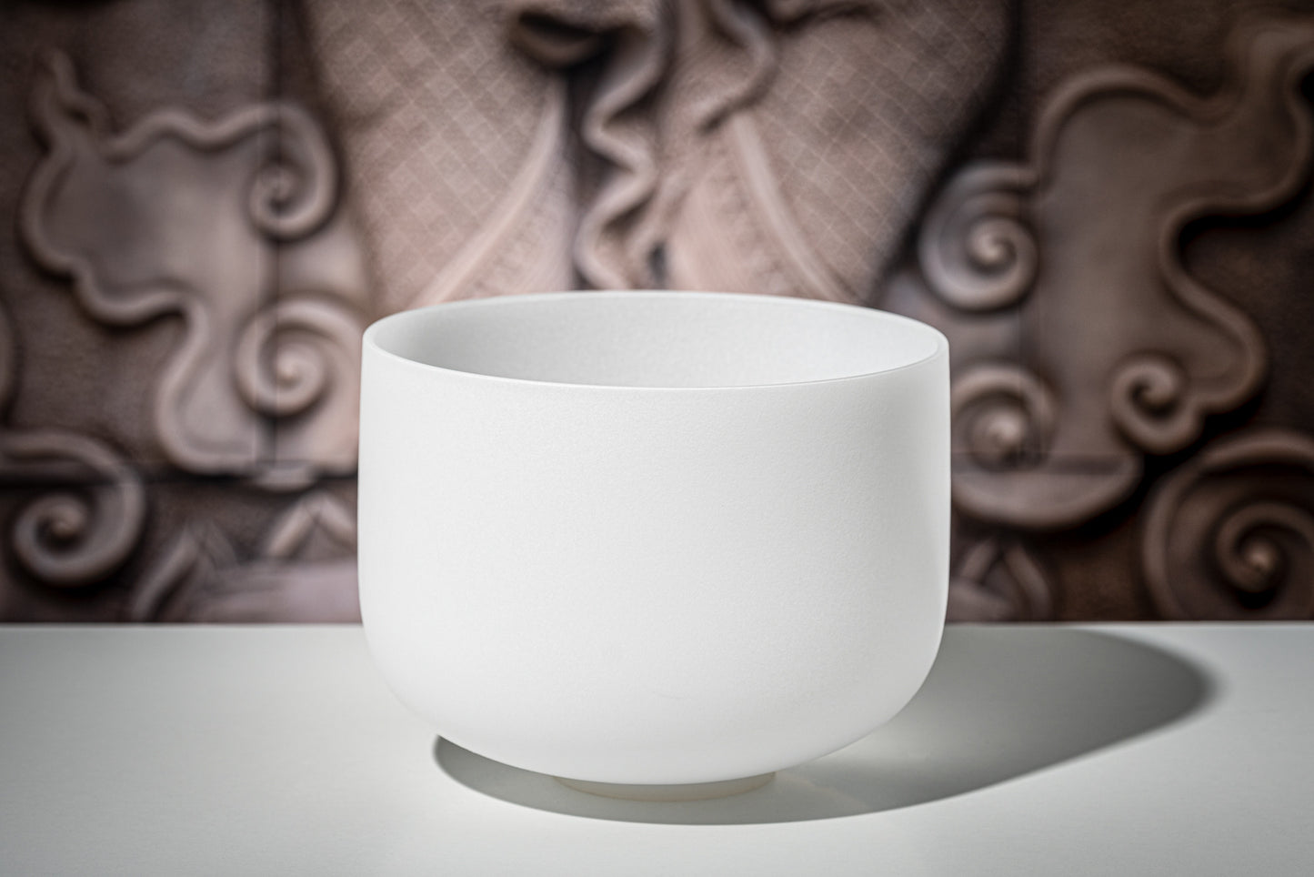 MEINL Sonic Energy White-Frosted Crystal Singing Bowl 10" - D4/Sacral Chakra/432 Hz