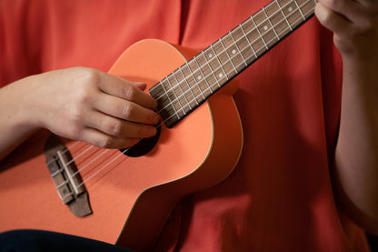 ORTEGA Earth Serie Konzert Ukulele 4 String - Hokkaido Pumpkin Orange
