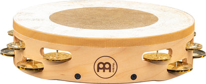 MEINL Percussion Artisan Edition Series Dual-Row Wood Headed-Tambourine - 10"