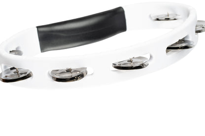 MEINL Percussion Headliner® Series Molded ABS Single-Row Tambourine - White
