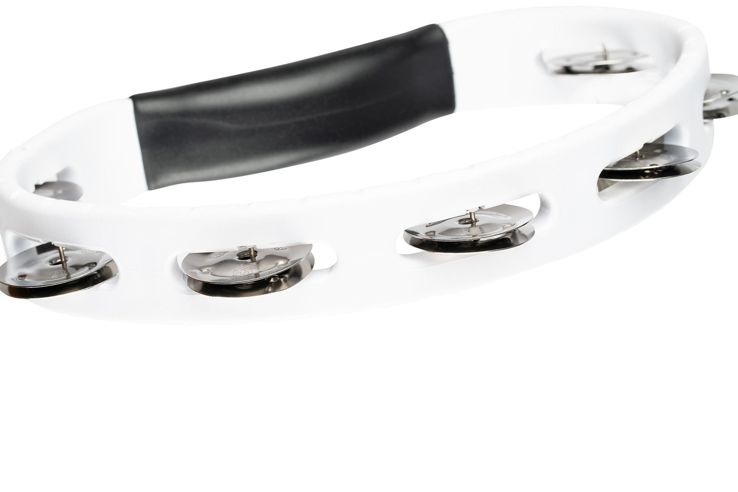 MEINL Percussion Headliner® Series Molded ABS Single-Row Tambourine - White