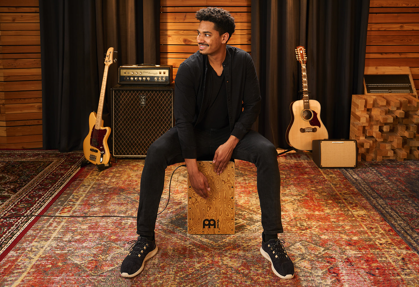 MEINL Percussion Woodcraft Series Pickup Cajon - Makah-Burl