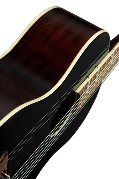 ORTEGA Ranger Series 4/4 Konzertgitarre 6-String - Black + Gigbag