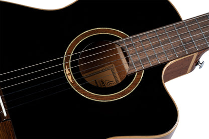 ORTEGA Performer Series 4/4 Classical Guitar 6-String - Black + Gig Bag