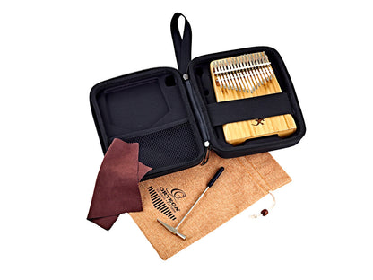 ORTEGA Lizard Series Kalimba 17 Keys - Solid Bamboo