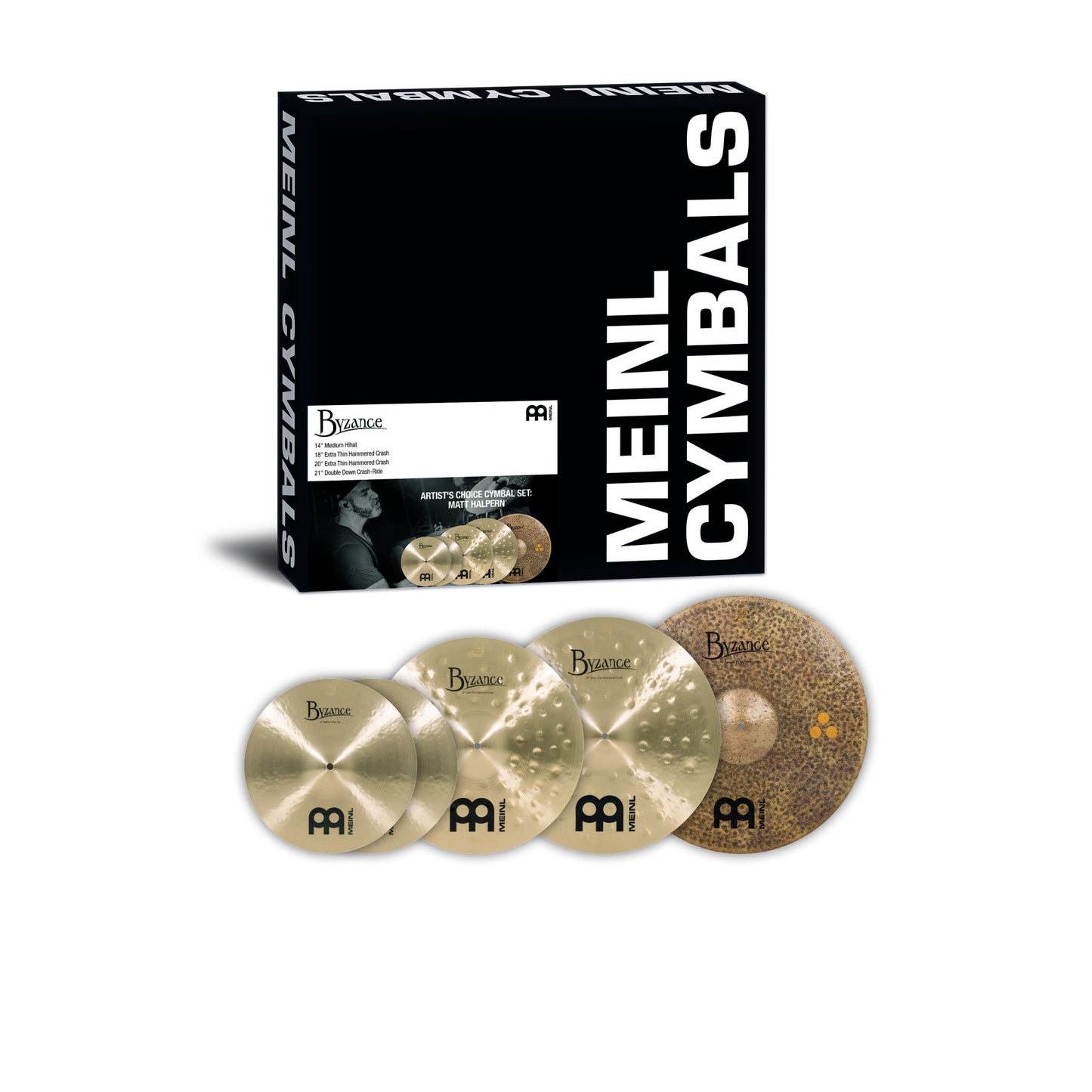 MEINL Cymbals Byzance Artist's Choice Cymbal Set: Matt Halpern