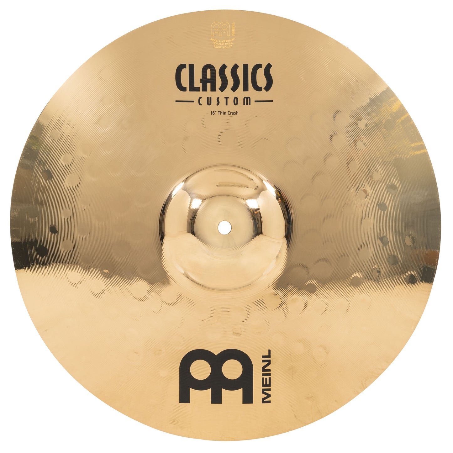 MEINL Cymbals Classics Custom Brilliant Thin Crash - 16"