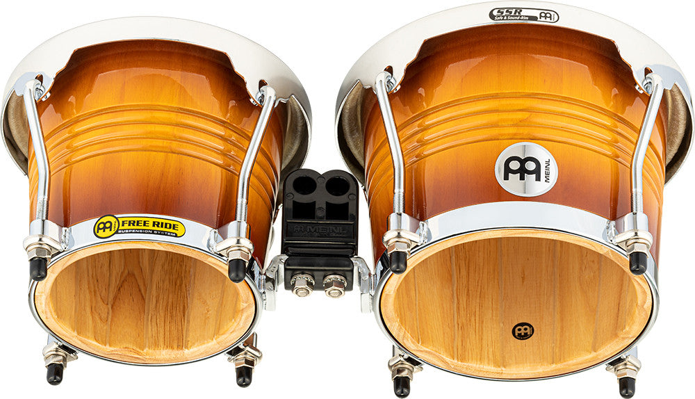 MEINL Percussion Marathon Exclusive Serie Bongo - 6 3/4" Macho & 8" Hembra - Gold Amber Sunburst