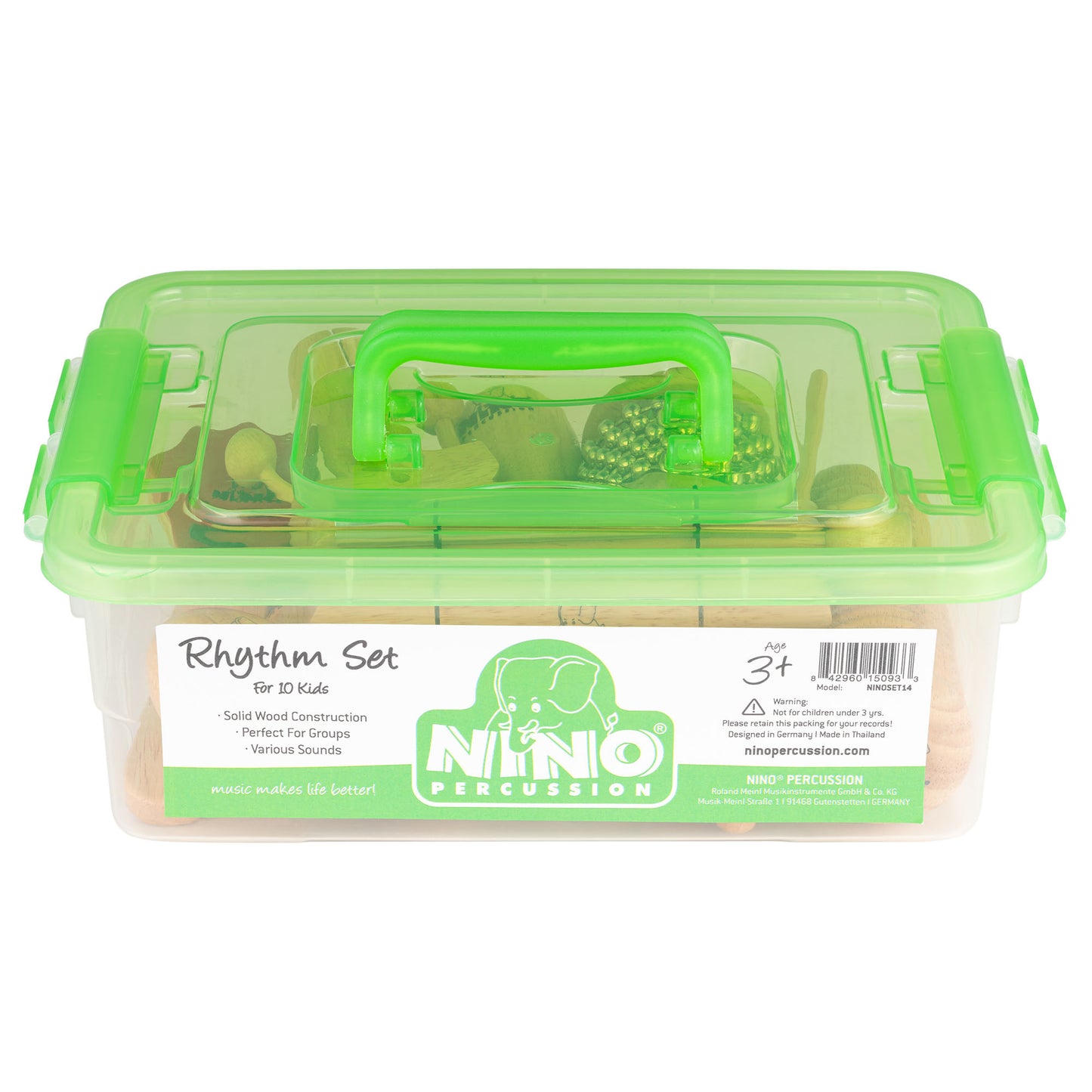 NINO Percussion Wooden Rhythm Box Set