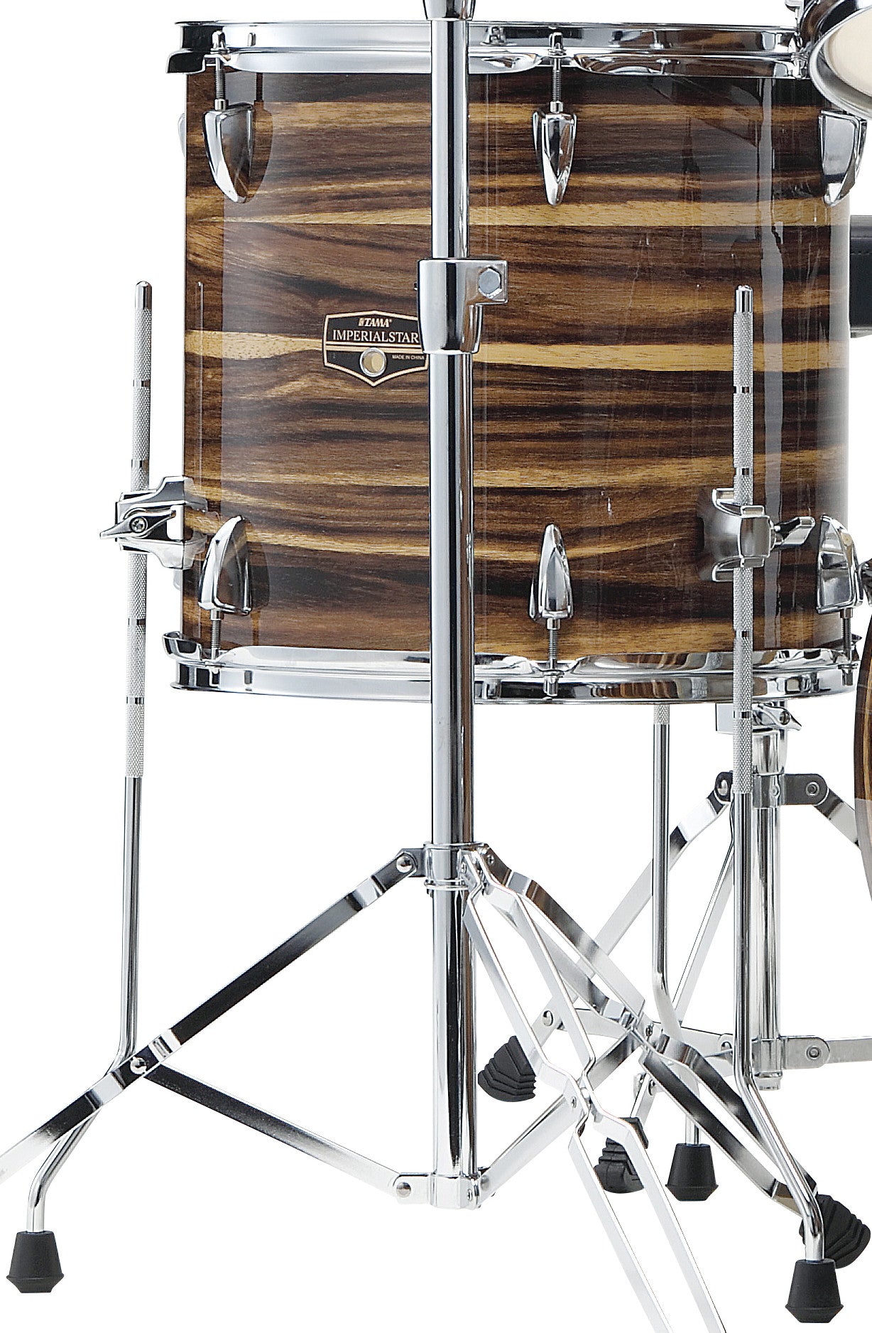TAMA Imperialstar Floor Tom 14" x 12" - Coffee Teak Wrap/Chrom HW