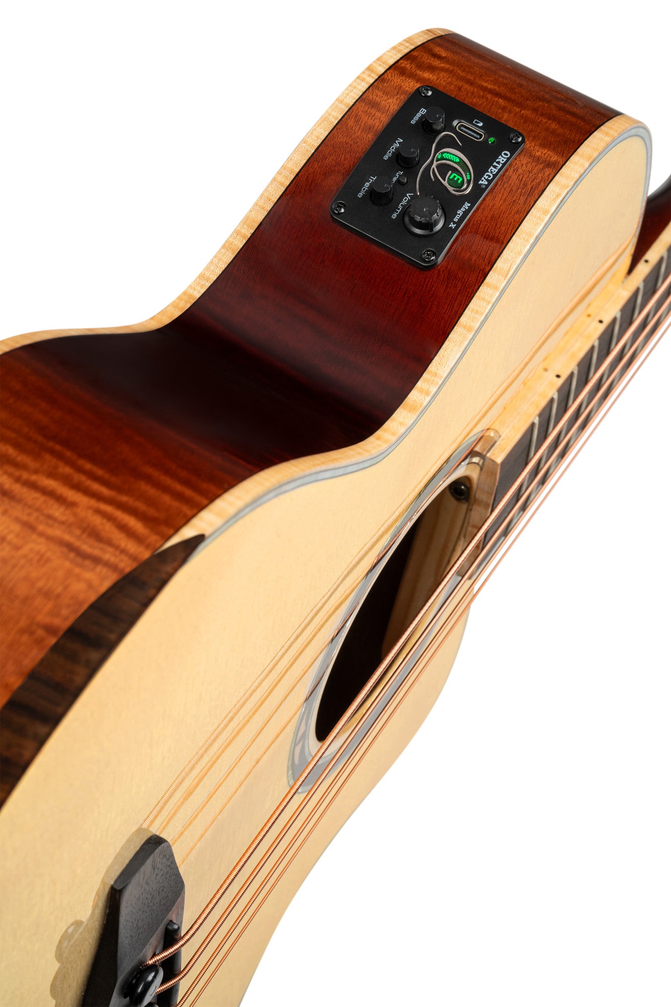 ORTEGA Ken Taylor Signature Series Acoustic Bass 4-String - Natural + Gigbag