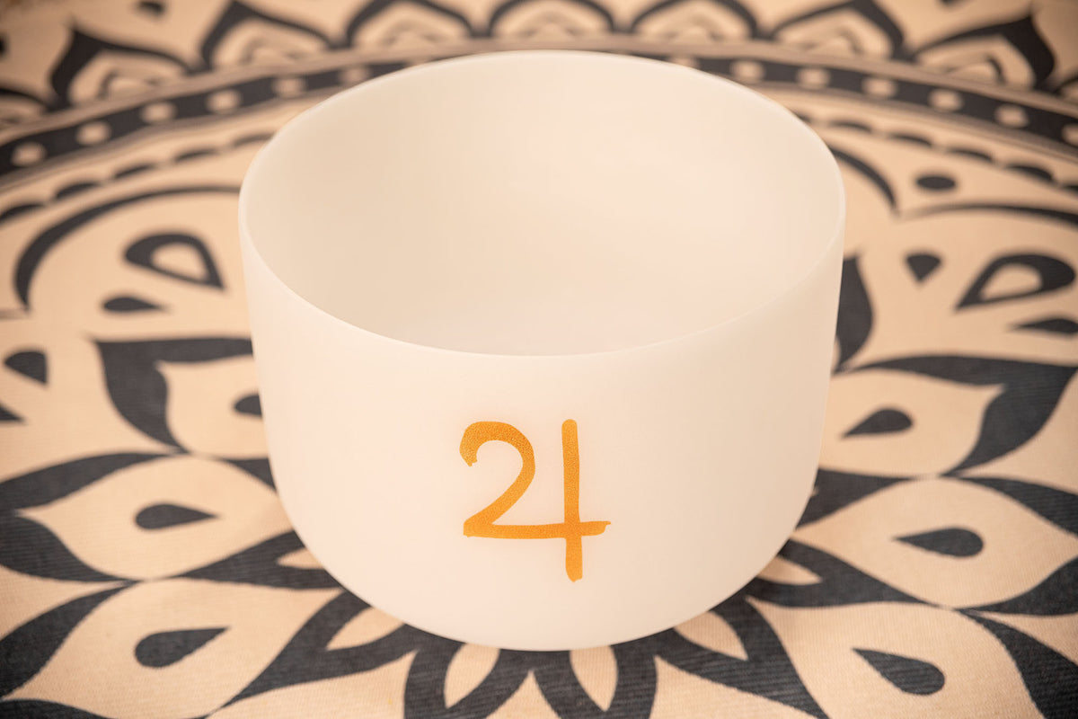 MEINL Sonic Energy Planetary Tuned Crystal Singing Bowl 12" - Jupiter/183.58 Hz