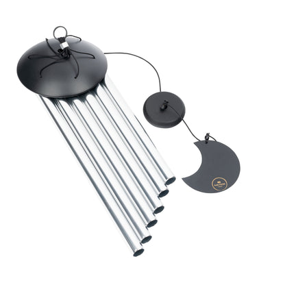 Meinl Sonic Energy Moon Meditation Chime 32"/80 cm - 432 Hz - Runder Bogendeckel/Silber