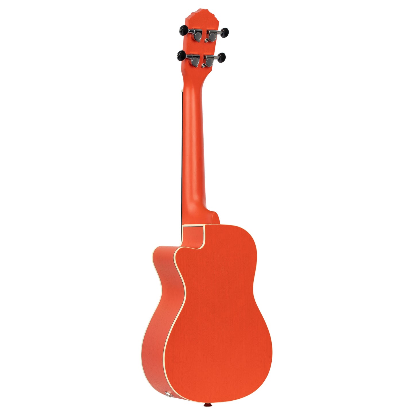ORTEGA Earth Series Konzert Preamp Ukulele 4 String - Hokkaido Pumpkin Orange