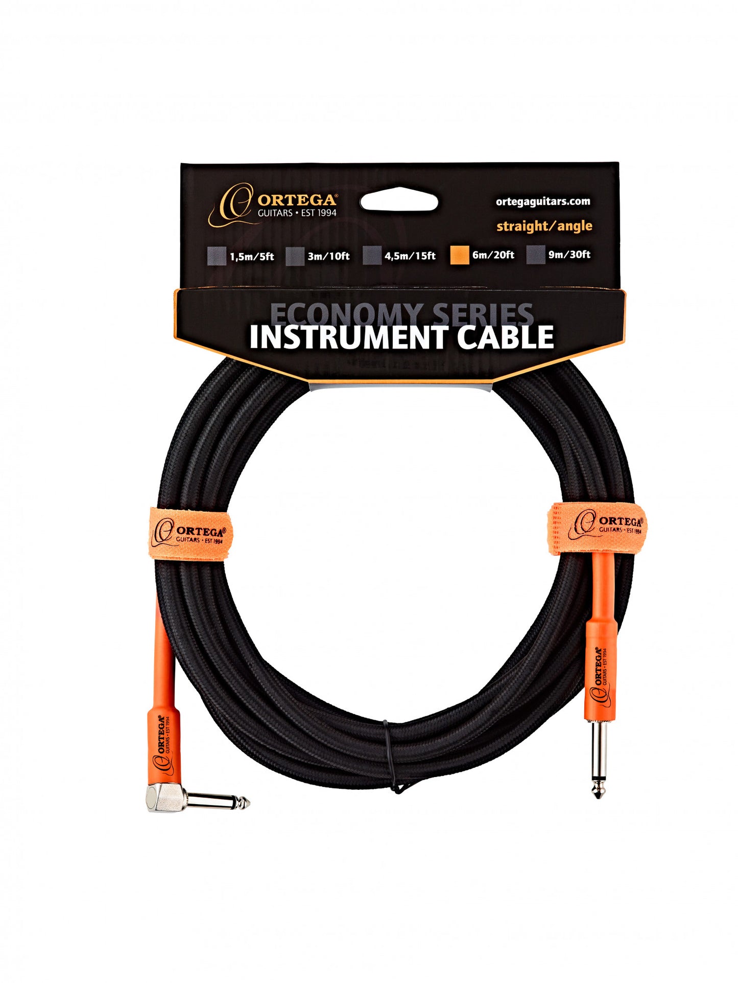 ORTEGA Economy Series Instrument Cable - 6 m / 20 ft