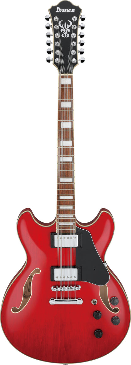 IBANEZ Artcore AS Hollow Body Guitar 12-String - Transparent Cherry Red