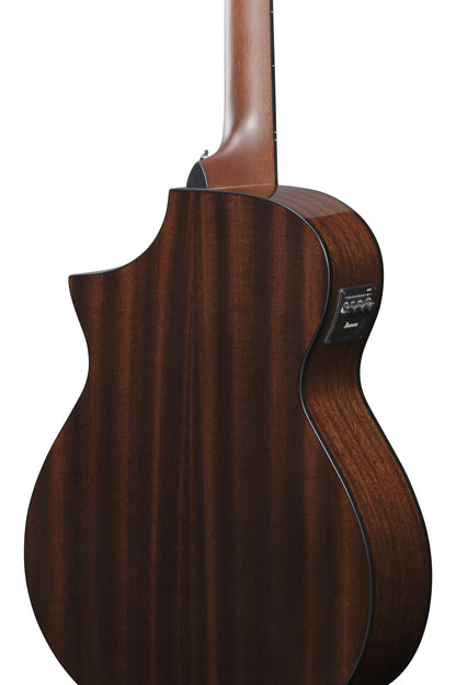 IBANEZ AEWC Acoustic Guitar 6-String - Transparent Blue Sunburst Top & Natural High Gloss Back & Side