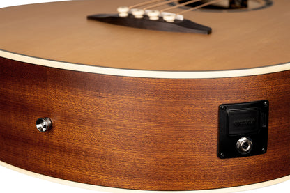 ORTEGA Deep Series 7 Medium Scale Acoustic Bass 4 String - Spruce / Mahogany Natural