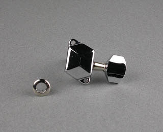 IBANEZ covered machine head set L*3 R*3 - chrome for GAX07LTD,GAX30,GAX50