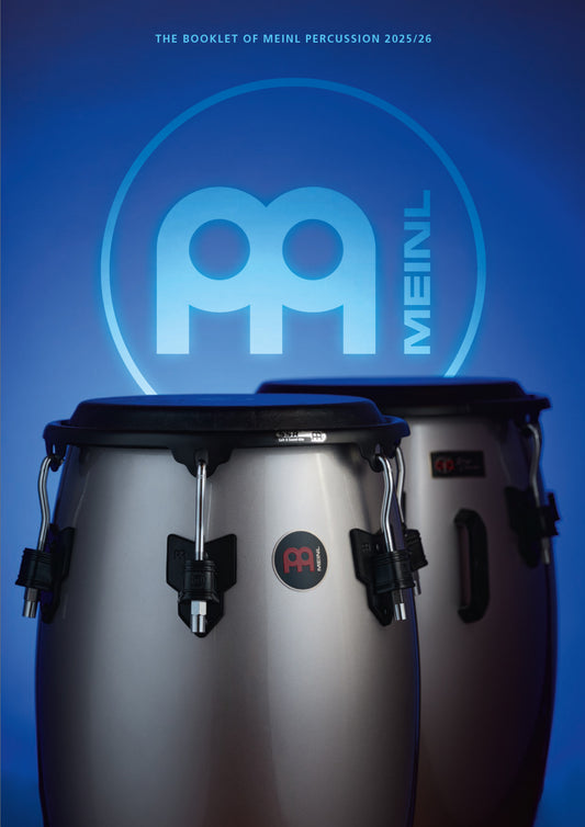 The Booklet of MEINL Percussion 2025/26 englische Version