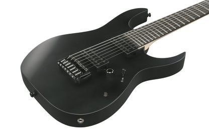 IBANEZ Iron Label RG Electric Guitar 7-String - Black Flat