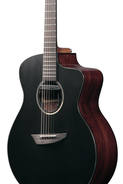 IBANEZ Jon Gomm Signature Akustikgitarre 6-String - Black Satin Decke / Natural High Gloss Boden und Zargen + Gigbag