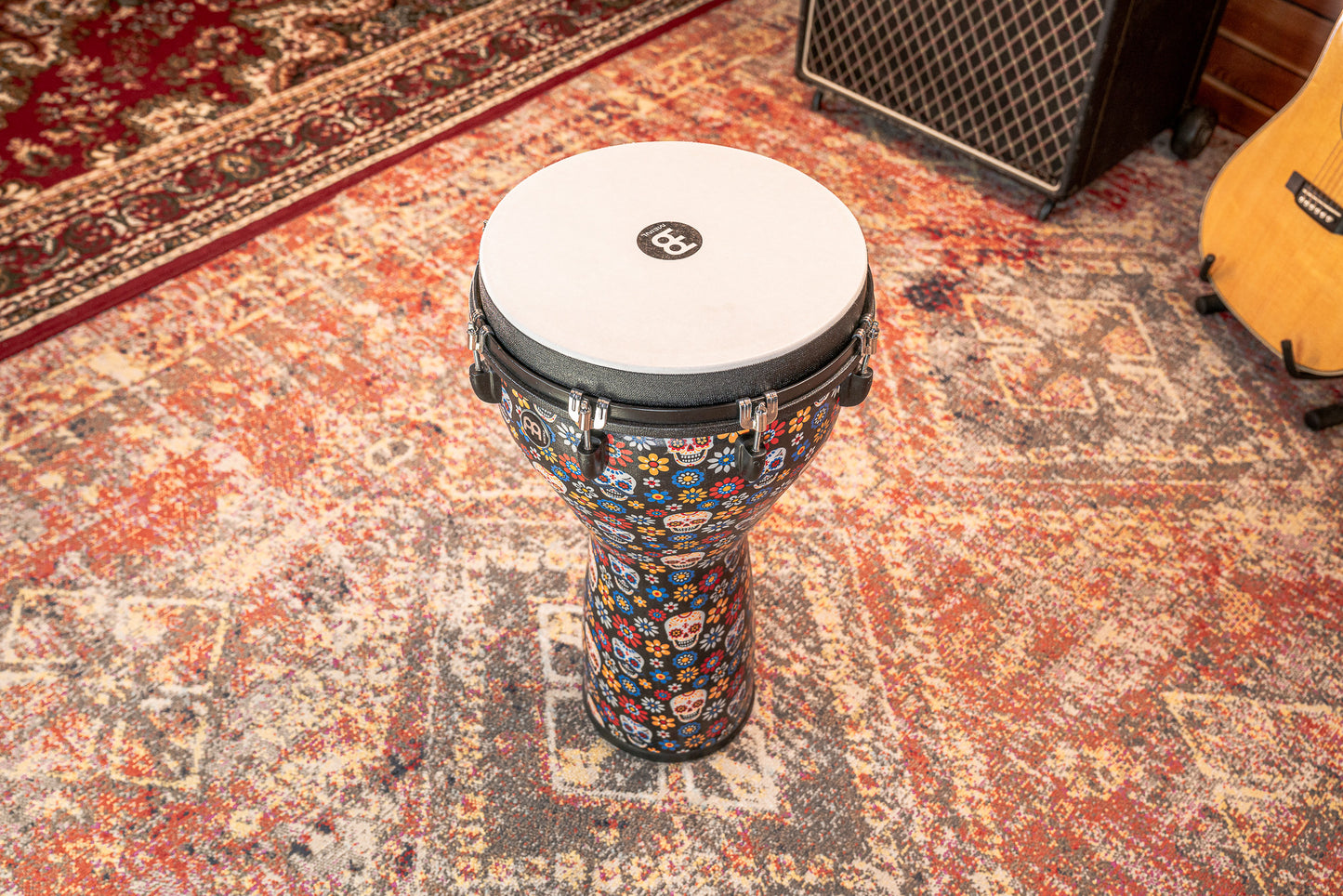 MEINL Percussion Jumbo Djembe 14" - Day Of The Dead