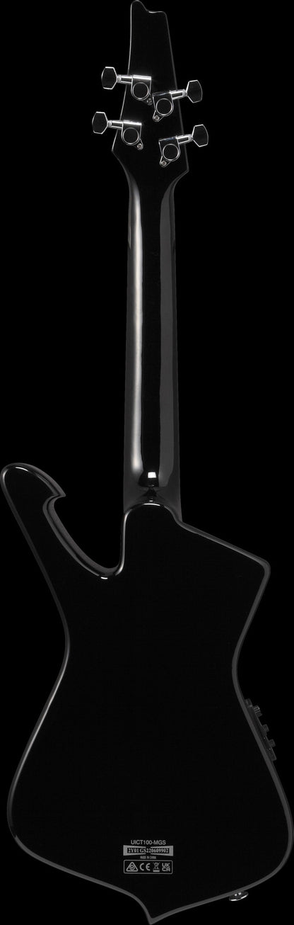 IBANEZ Iceman Tenor Ukulele 4-String - Metallic Gray Sunburst + Gig Bag