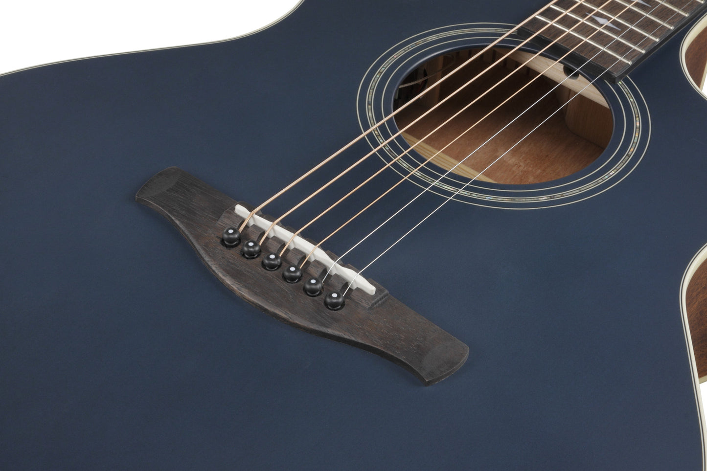 IBANEZ AE Acoustic Guitar 6-String - Dark Tide Blue Flat