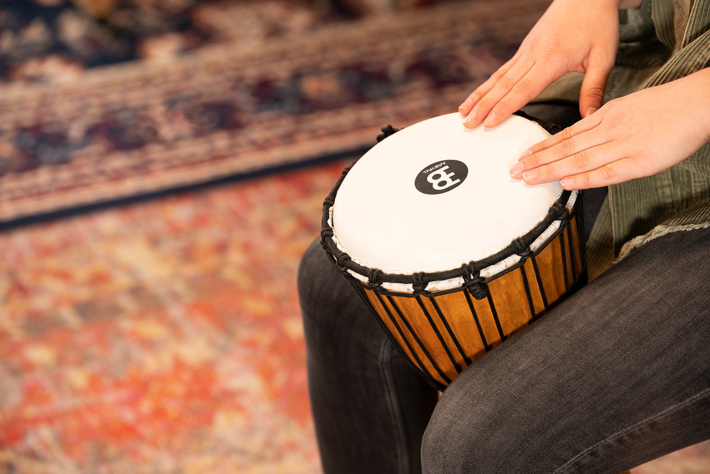 MEINL Percussion Headliner Rope Tuned Nile Series Djembe - 8"