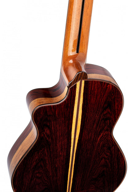 ORTEGA Javier Reyes Signature Konzertgitarre 4/4 8-Saiter Made in Spain - Natur inkl. Koffer