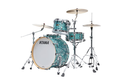 TAMA Starclassic Walnut/Birch Duracover Wrap Shell Kit 3 teilig - Turquoise Pearl/Chrom HW