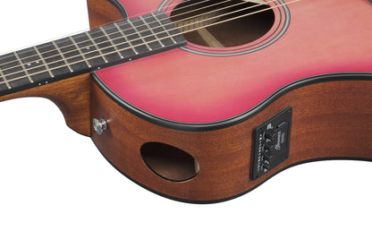 IBANEZ Advanced Acoustic AAM Akustikgitarre 6-String - Coral Red Burst Open Pore