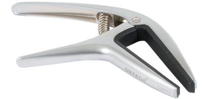 ORTEGA Curved/Flat Guitar Capo - Chrome