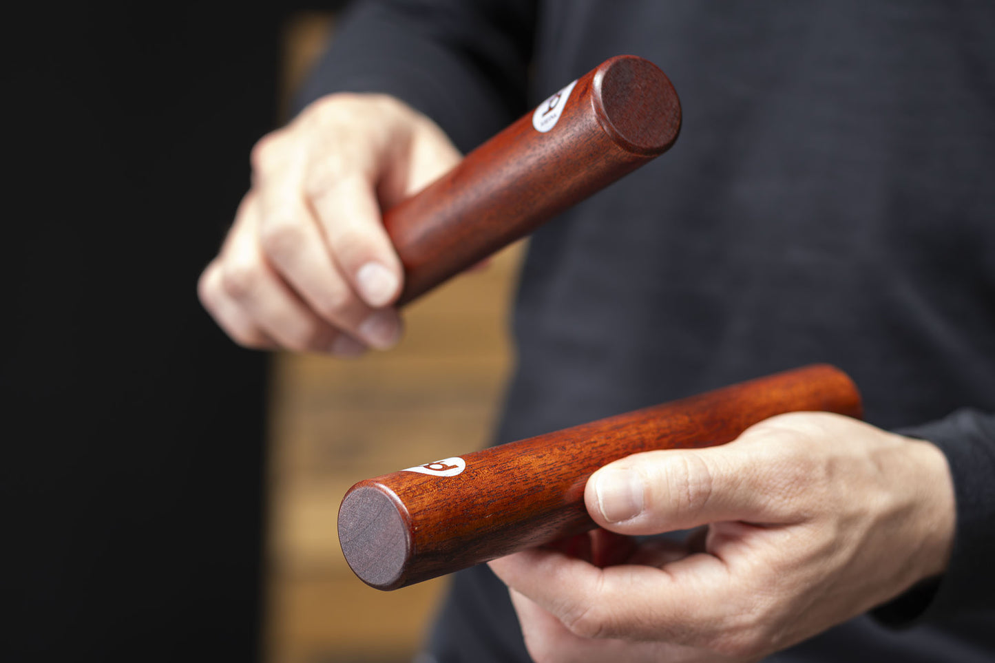 MEINL Percussion Wood Claves - Indian Walnut