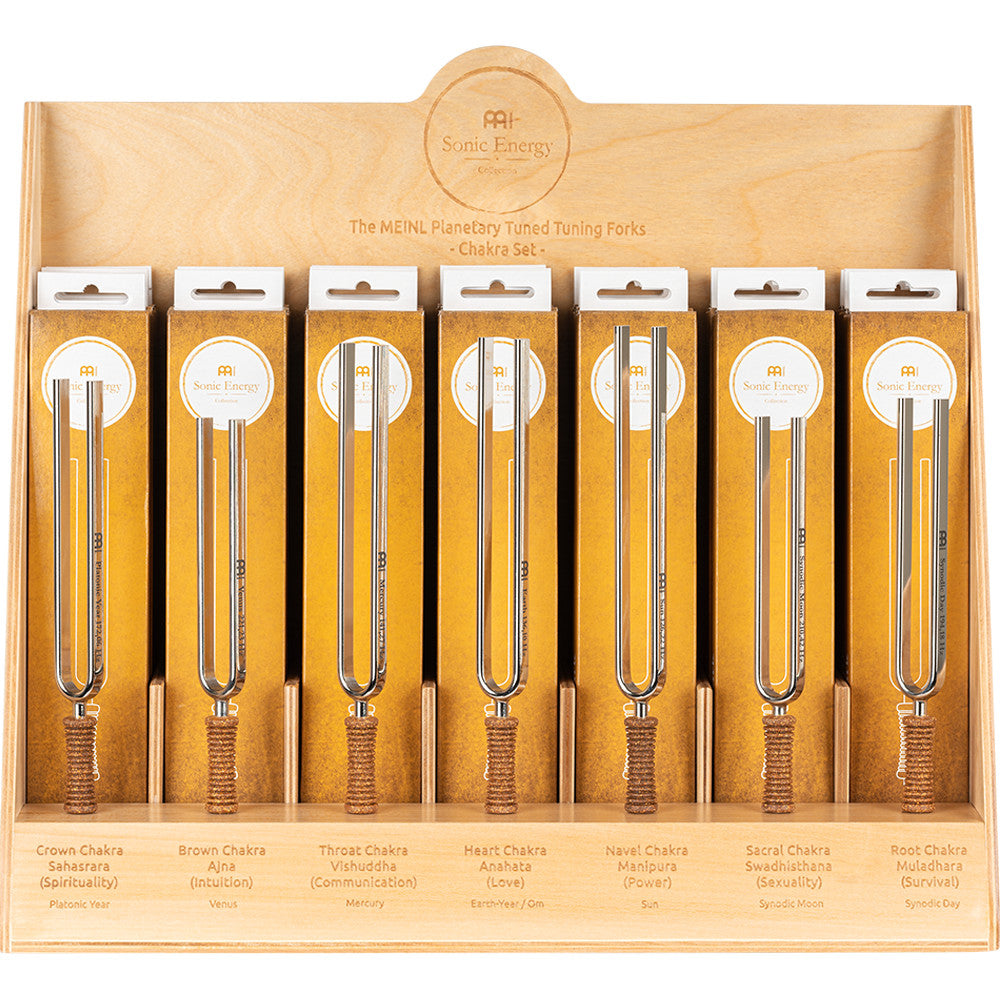 Meinl Sonic Energy Stimmgabel Display - Chakra-Set