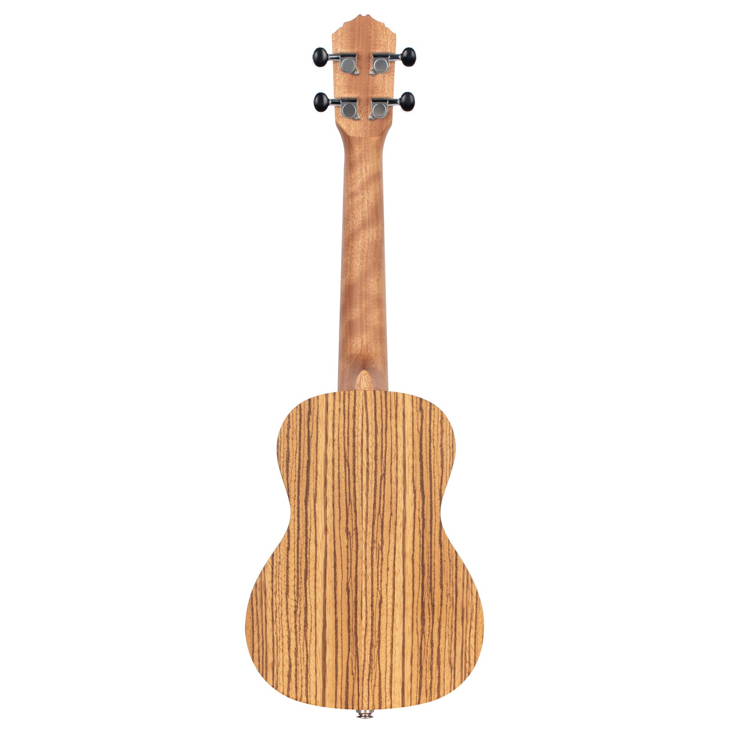 ORTEGA Timber Serie Konzert Preamp Ukulele 4 String Lefty - Zebrawood Natural + Bag